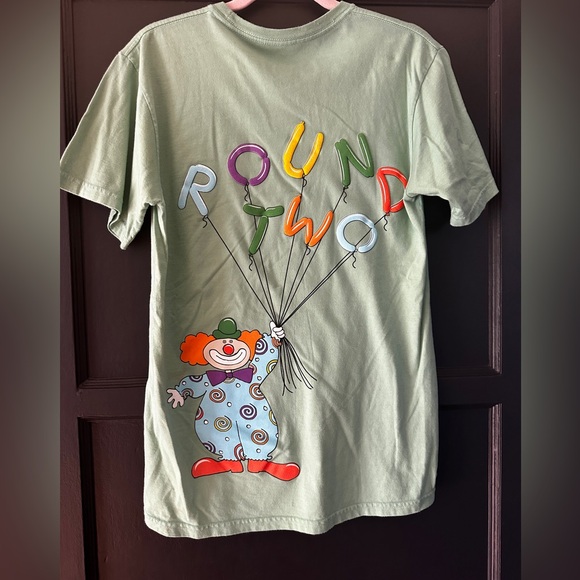 “Round Two” Green Clown Shirt Men’ S NEVER WORN - Picture 1 of 3